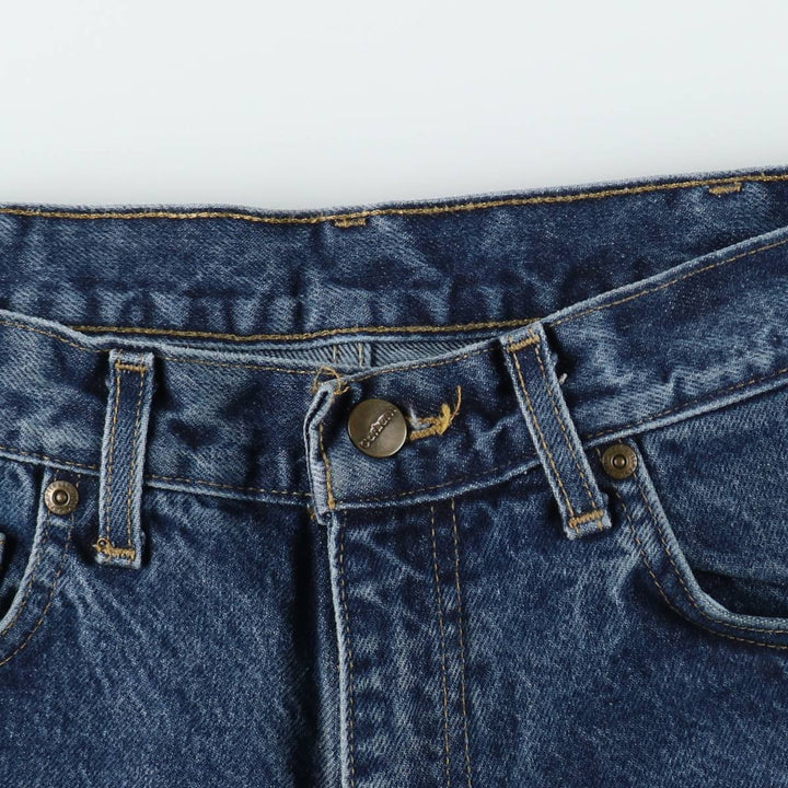 2000'S Carhartt Tapered Denim Pants, Made in USA, Men's Size W34 (approx.) cotton blue type Vintage Second Hand