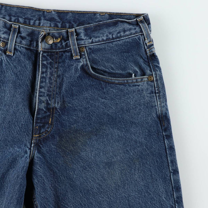 2000'S Carhartt Tapered Denim Pants, Made in USA, Men's Size W34 (approx.) cotton blue type Vintage Second Hand
