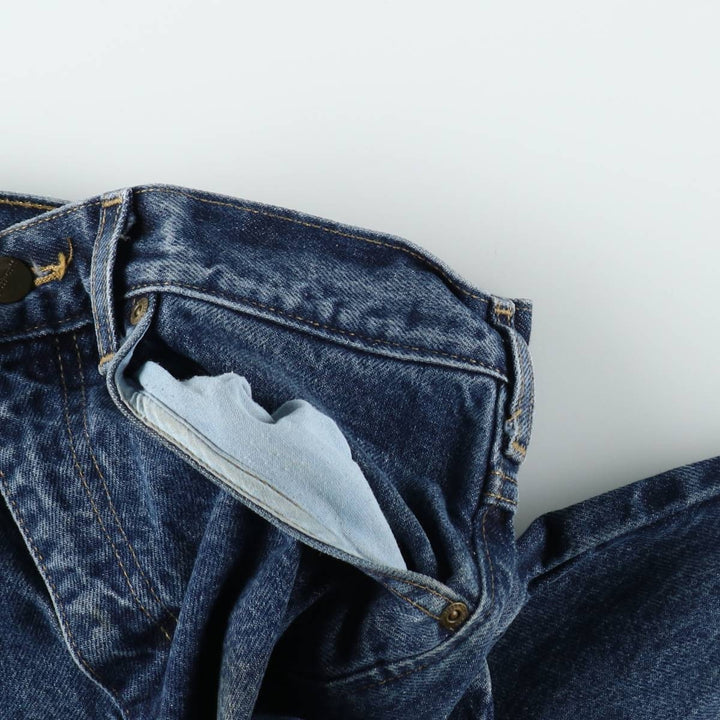 2000'S Carhartt Tapered Denim Pants, Made in USA, Men's Size W34 (approx.) cotton blue type Vintage Second Hand