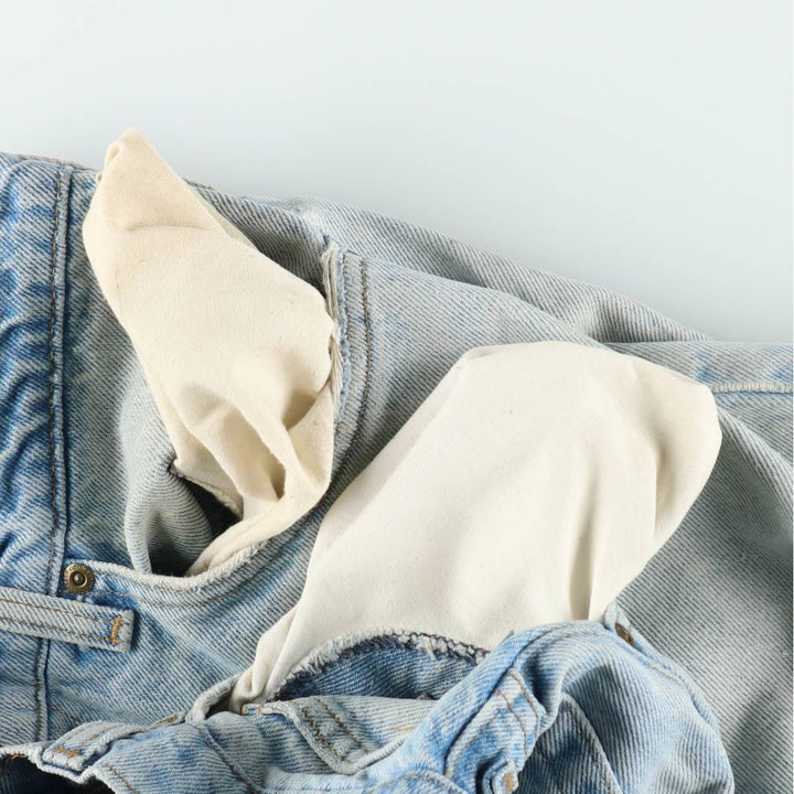 Carhartt Tapered Denim Pants, Made in USA, Men's Size W32 (approx.) cotton blue type Vintage Second Hand