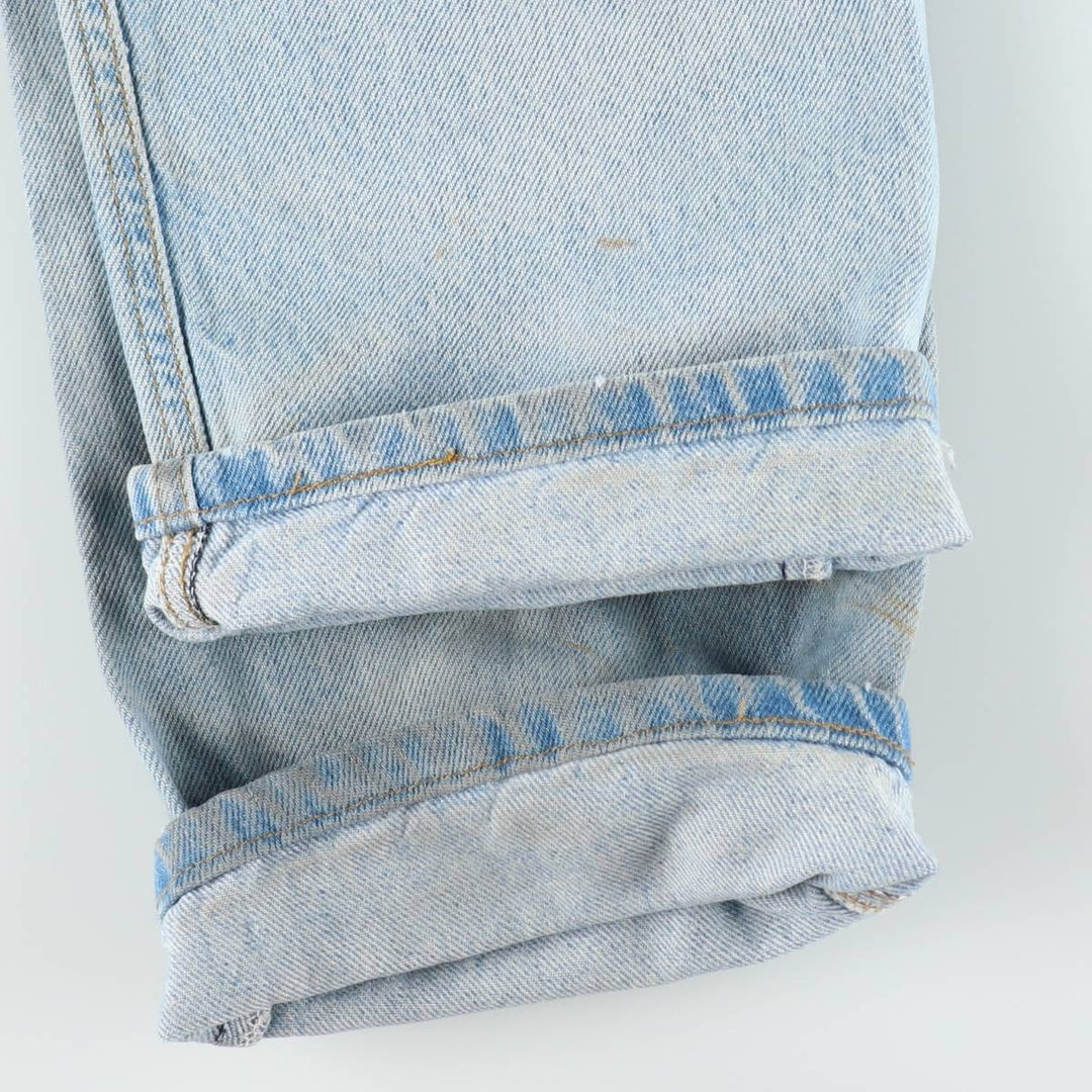 Carhartt Tapered Denim Pants, Made in USA, Men's Size W32 (approx.) cotton blue type Vintage Second Hand