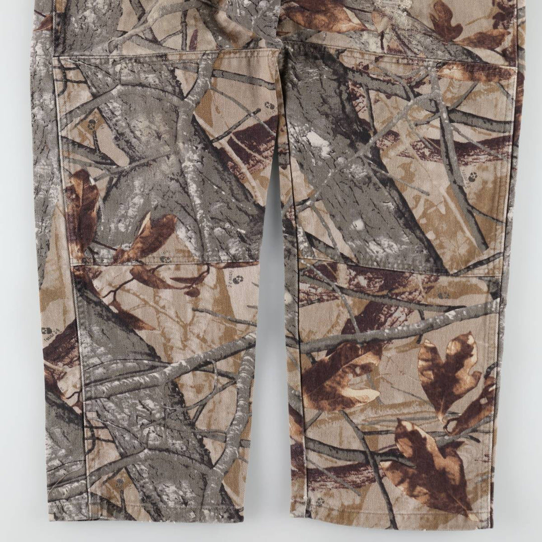 Wrangler Camouflage Pattern Realtree Camo Tapered Denim Pants, Men's Size W34 unclear Khaki type Vintage Second Hand