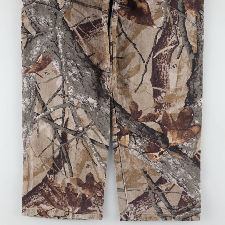 Wrangler Camouflage Pattern Realtree Camo Tapered Denim Pants, Men's Size W34 unclear Khaki type Vintage Second Hand