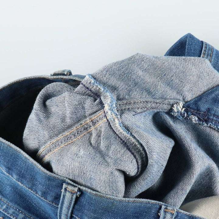 ~90'S Wrangler Flare Cut Denim Pants, Made in USA, Men's Size W31 (approx.), Vintage unclear blue type Vintage Second Hand