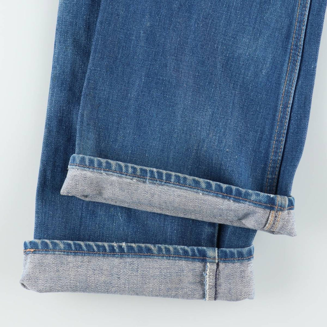 ~90'S Wrangler Flare Cut Denim Pants, Made in USA, Men's Size W31 (approx.), Vintage unclear blue type Vintage Second Hand