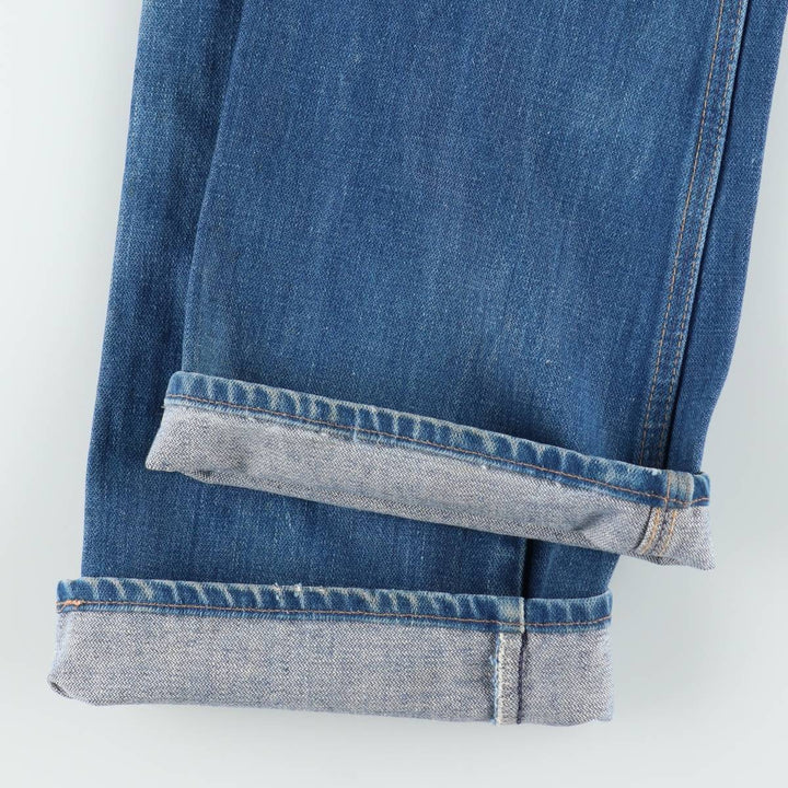 ~90'S Wrangler Flare Cut Denim Pants, Made in USA, Men's Size W31 (approx.), Vintage unclear blue type Vintage Second Hand