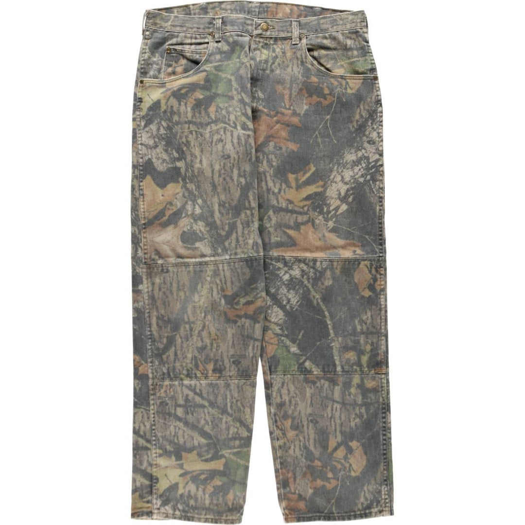 Wrangler Camouflage Pattern RealTree Camo Tapered Denim Pants, Men's W37 (approx.) unclear Khaki type Vintage Second Hand