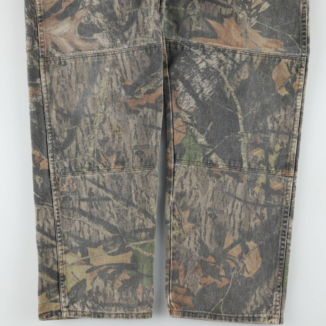 Wrangler Camouflage Pattern RealTree Camo Tapered Denim Pants, Men's W37 (approx.) unclear Khaki type Vintage Second Hand