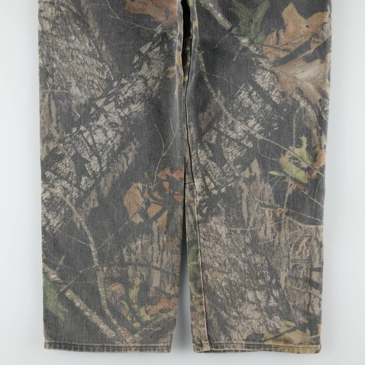 Wrangler Camouflage Pattern RealTree Camo Tapered Denim Pants, Men's W37 (approx.) unclear Khaki type Vintage Second Hand