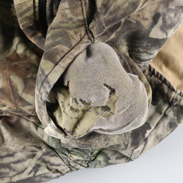 Camouflage RealTree Camo Reversible Duck Padded Vest Men's XL Equivalent Vintage unclear Khaki type Vintage Second Hand