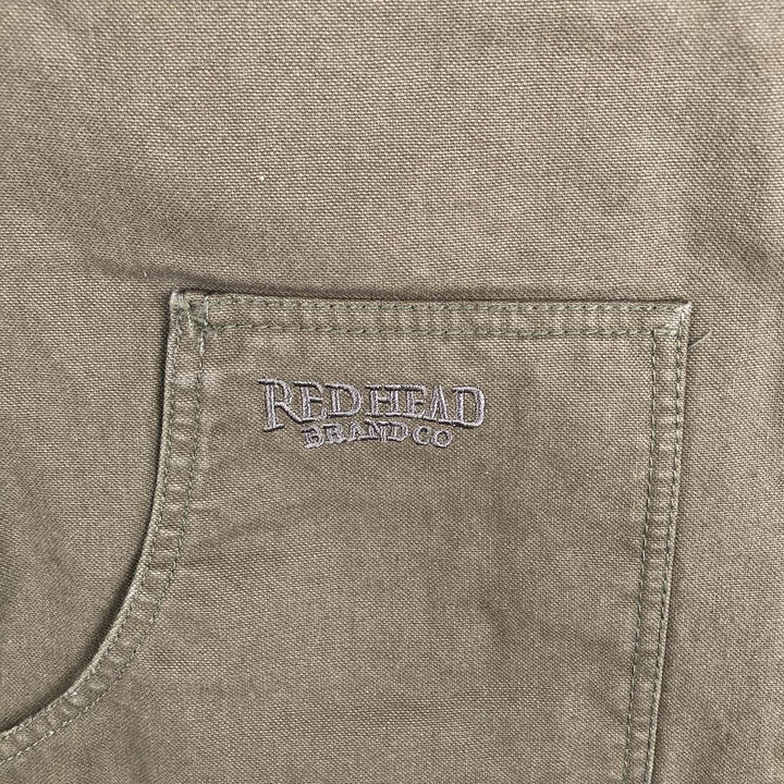 RED HEAD Duck Vest, Men's Size L (approx.) cotton Khaki type Vintage Second Hand