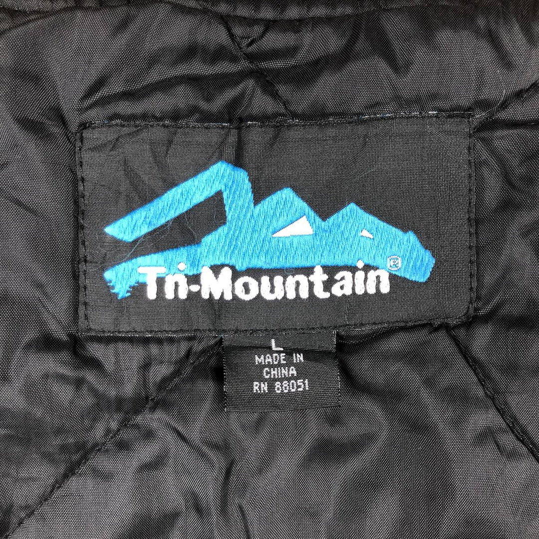 Tri-Montain Padded Duck Vest, Men's Size L (approx.) cotton brown type Vintage Second Hand
