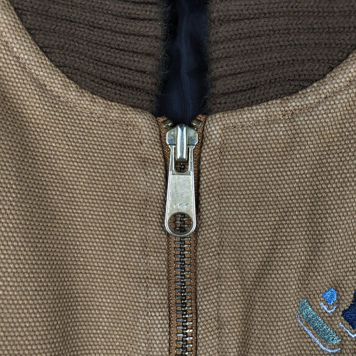 Tri-Montain Padded Duck Vest, Men's Size L (approx.) cotton brown type Vintage Second Hand