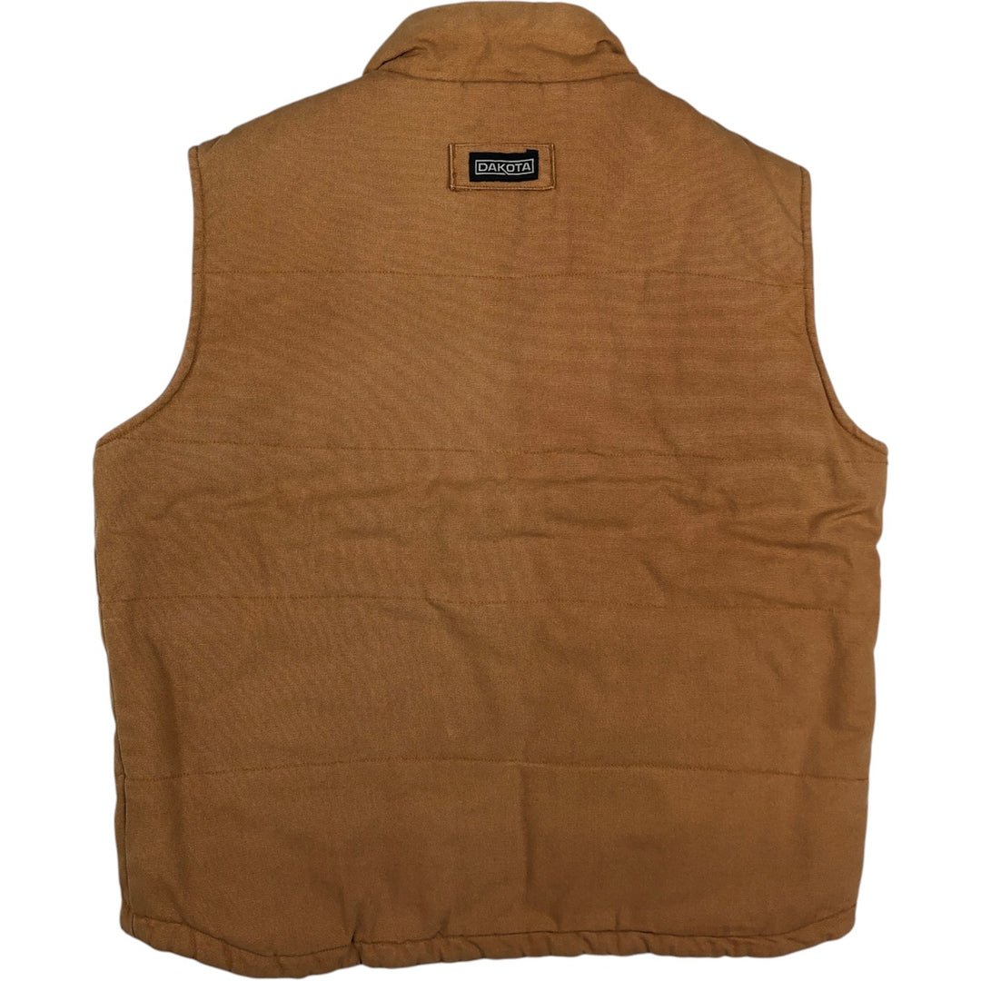 Dakota Duck Vest with Padded Lining, Men's Size L cotton brown type Vintage Second Hand