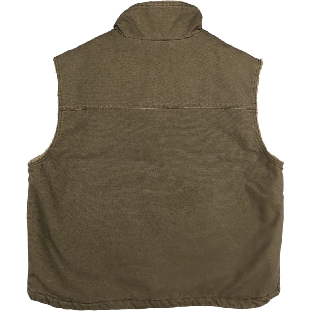 2000'S Columbia padded duck vest, men's size XL. cotton brown type Vintage Second Hand