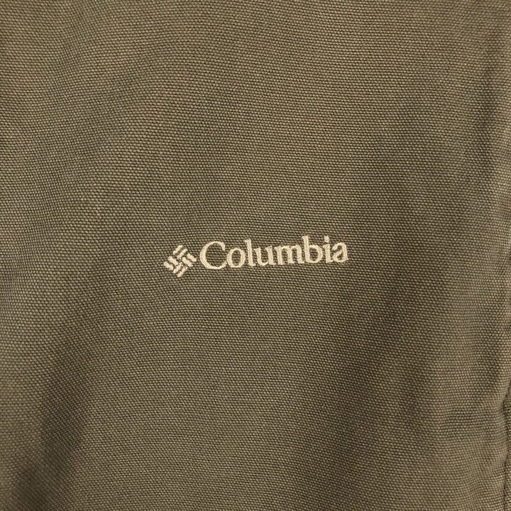 2000'S Columbia padded duck vest, men's size XL. cotton brown type Vintage Second Hand
