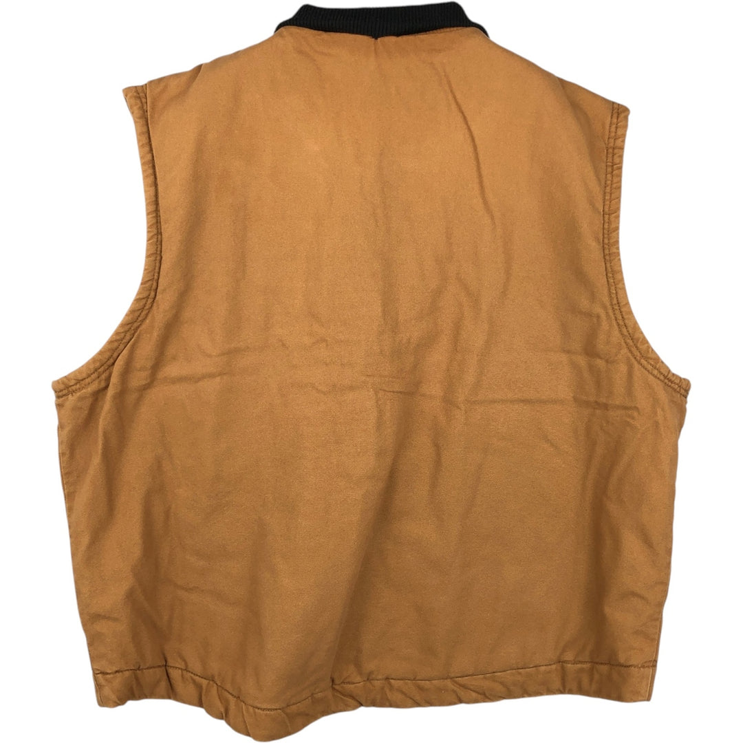 Dickies padded duck vest, men's size XXL. unclear beige type brown Vintage Second Hand