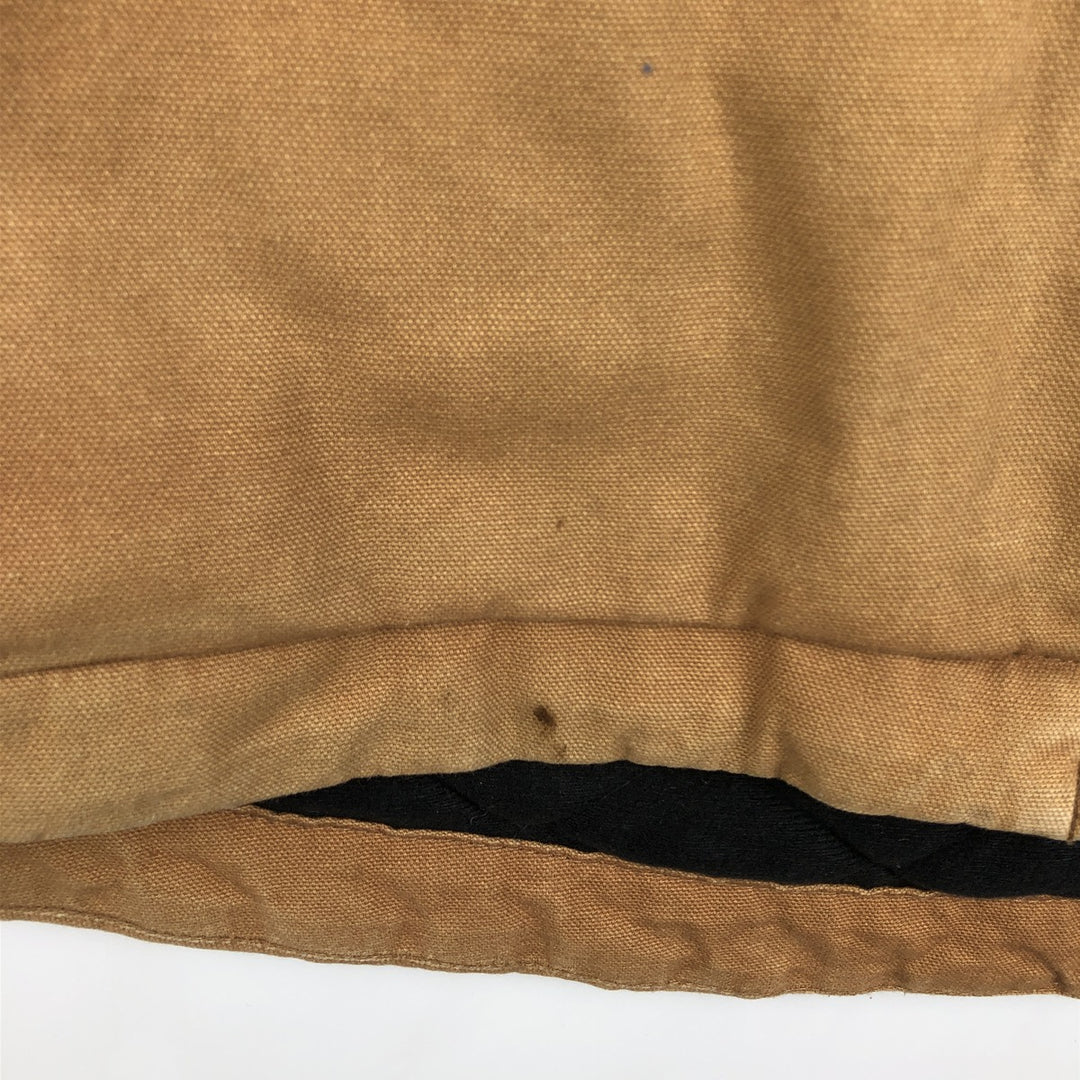 Dickies padded duck vest, men's size L cotton beige type brown Vintage Second Hand