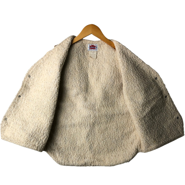 CABOOSE Duck Vest, Made in USA, Men's Size M (Equivalent), Vintage cotton brown type Vintage Second Hand
