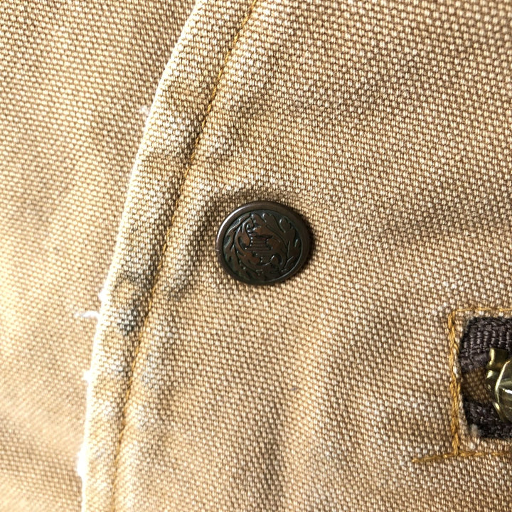 CABOOSE Duck Vest, Made in USA, Men's Size M (Equivalent), Vintage cotton brown type Vintage Second Hand