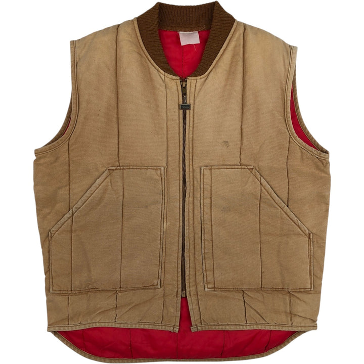 Walls Blizzard-Pruf Padded Duck Vest, Men's Size XL (Equivalent), Vintage unclear brown type Vintage Second Hand