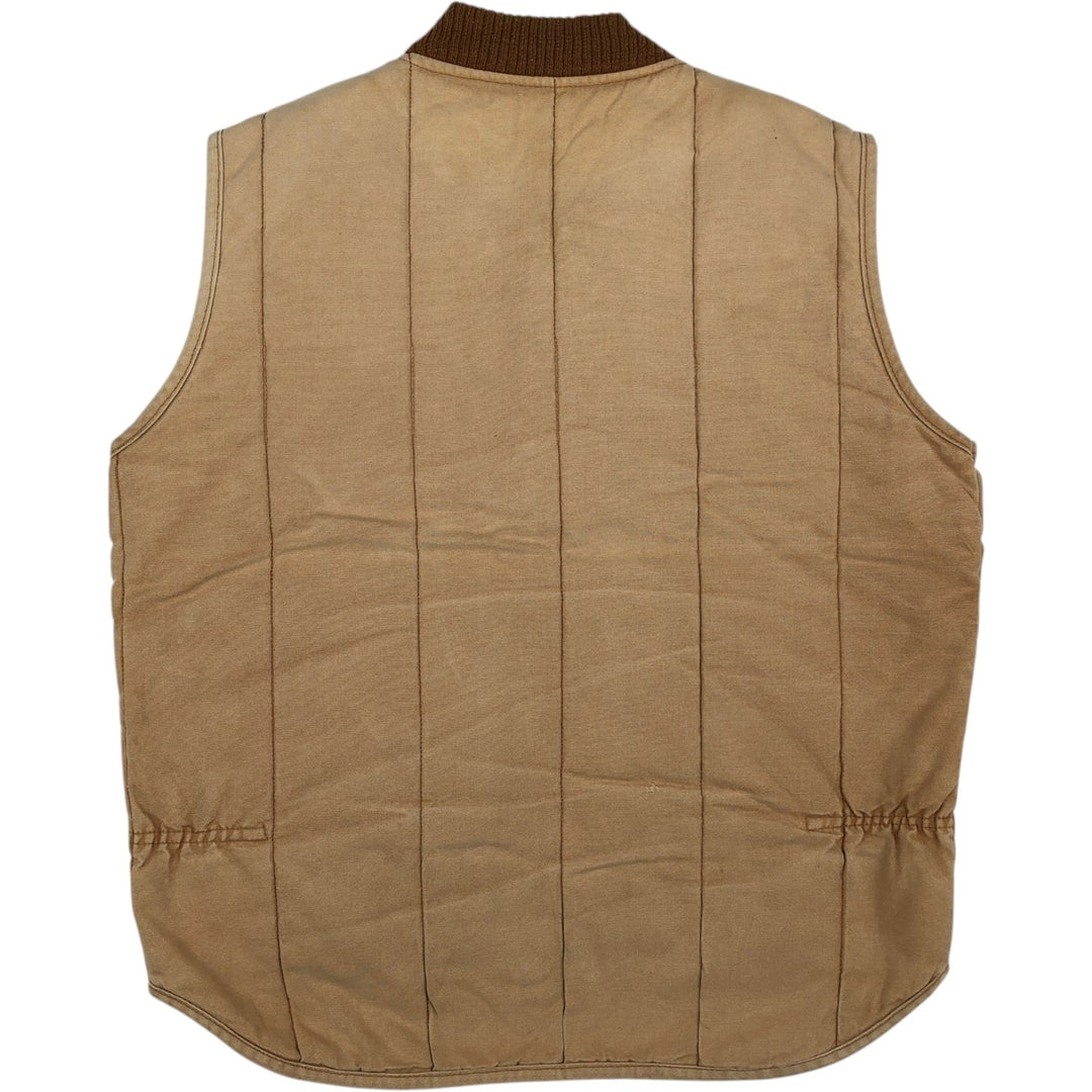Walls Blizzard-Pruf Padded Duck Vest, Men's Size XL (Equivalent), Vintage unclear brown type Vintage Second Hand