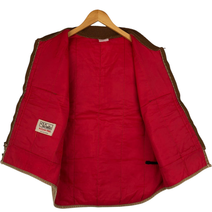 Walls Blizzard-Pruf Padded Duck Vest, Men's Size XL (Equivalent), Vintage unclear brown type Vintage Second Hand