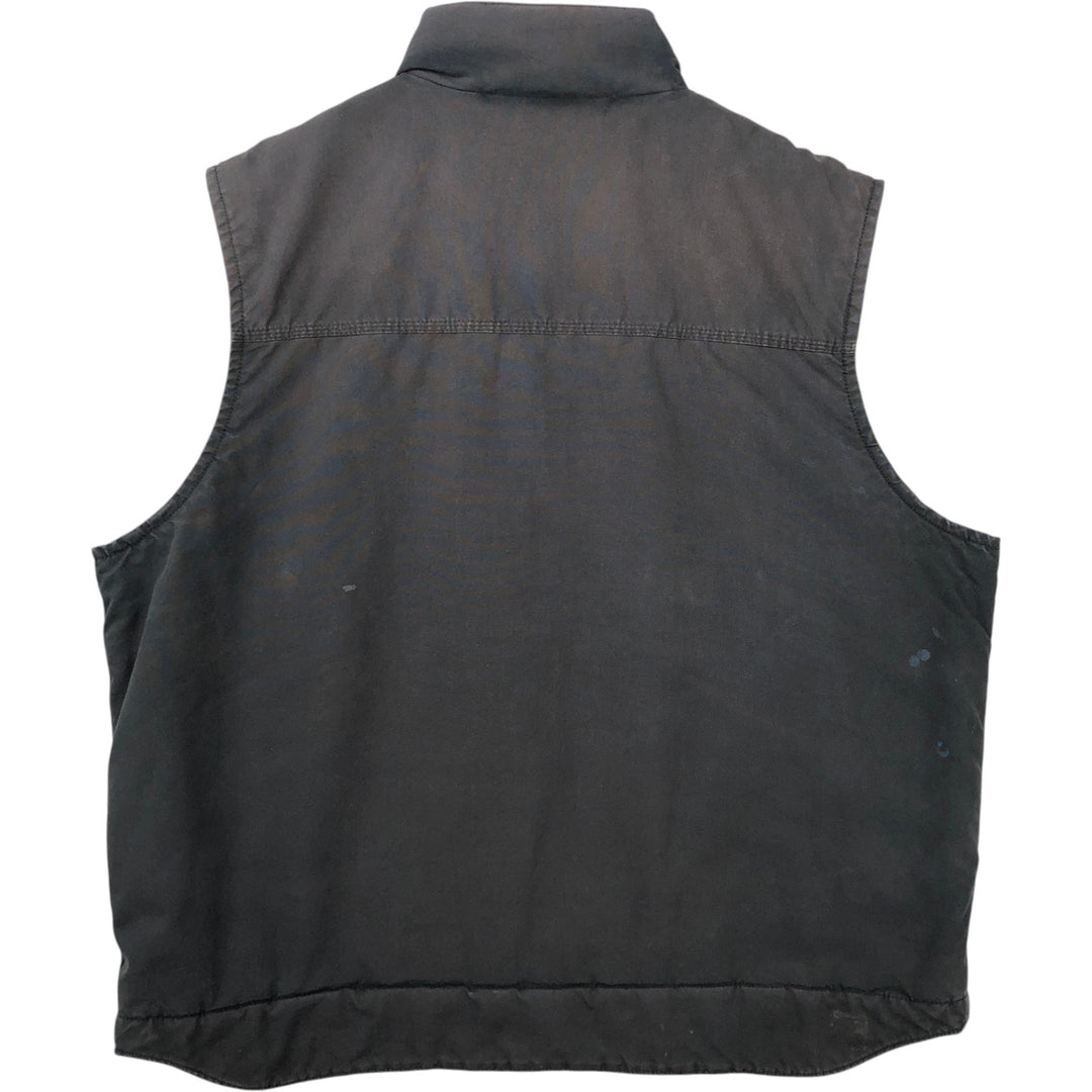 Carhartt QUICK DUCK padded duck vest, men's size XXL equivalent. cotton black type Vintage Second Hand