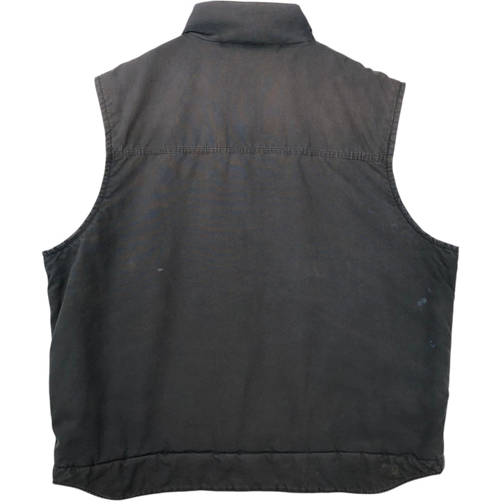 Carhartt QUICK DUCK padded duck vest, men's size XXL equivalent. cotton black type Vintage Second Hand