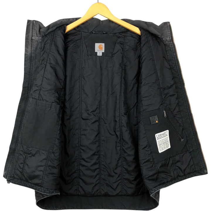 Carhartt QUICK DUCK padded duck vest, men's size XXL equivalent. cotton black type Vintage Second Hand