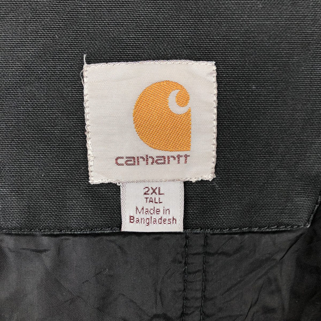 Carhartt QUICK DUCK padded duck vest, men's size XXL equivalent. cotton black type Vintage Second Hand