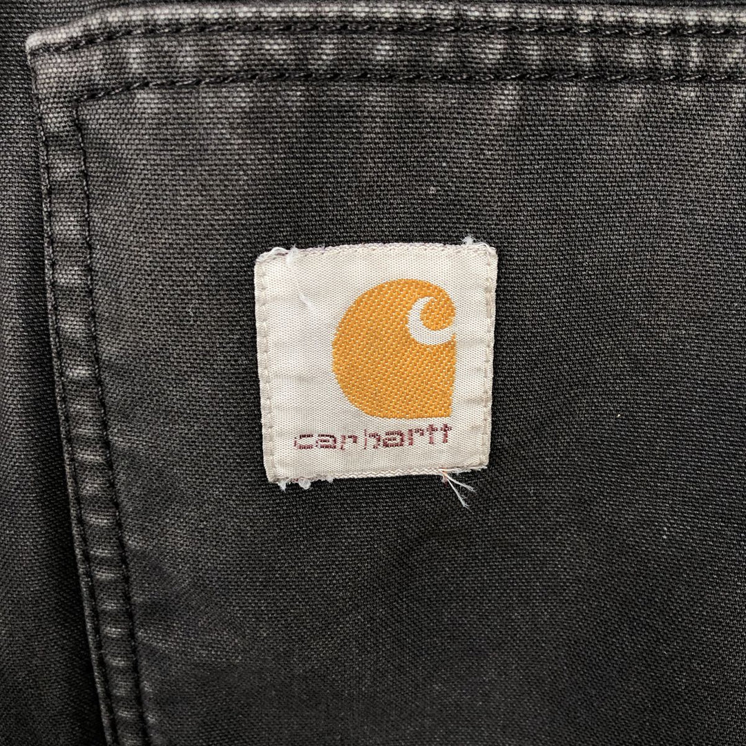 Carhartt QUICK DUCK padded duck vest, men's size XXL equivalent. cotton black type Vintage Second Hand