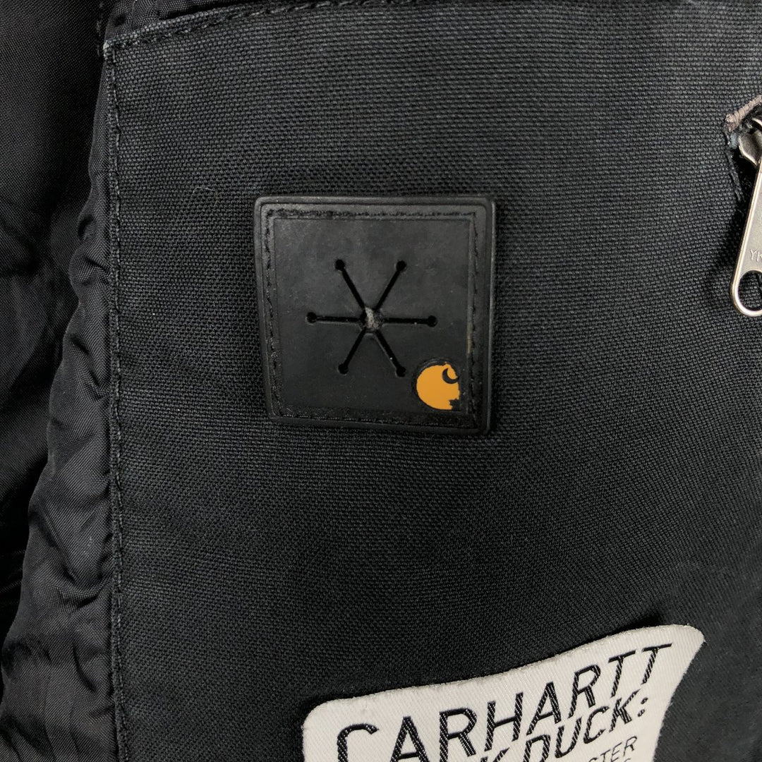 Carhartt QUICK DUCK padded duck vest, men's size XXL equivalent. cotton black type Vintage Second Hand