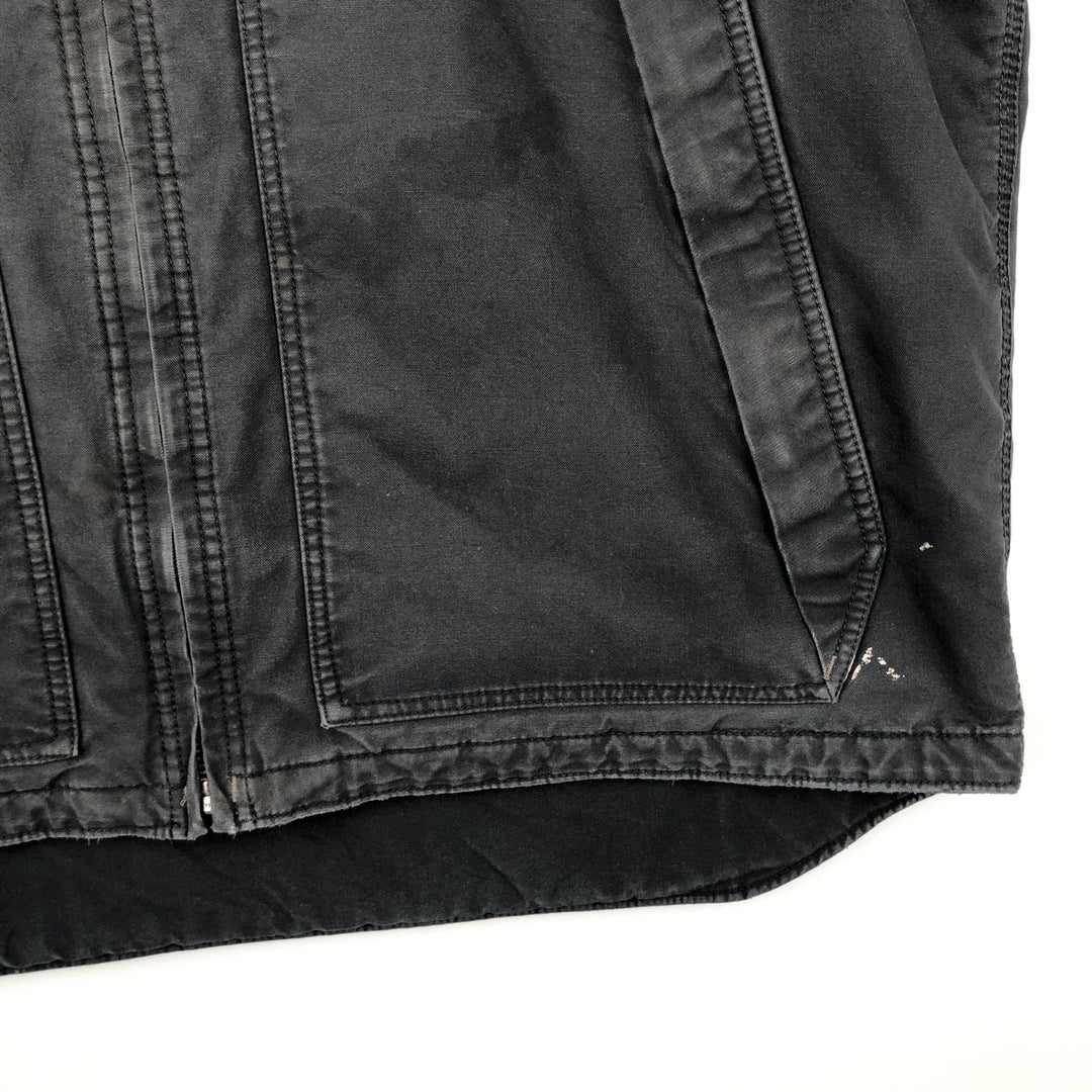 Carhartt QUICK DUCK padded duck vest, men's size XXL equivalent. cotton black type Vintage Second Hand