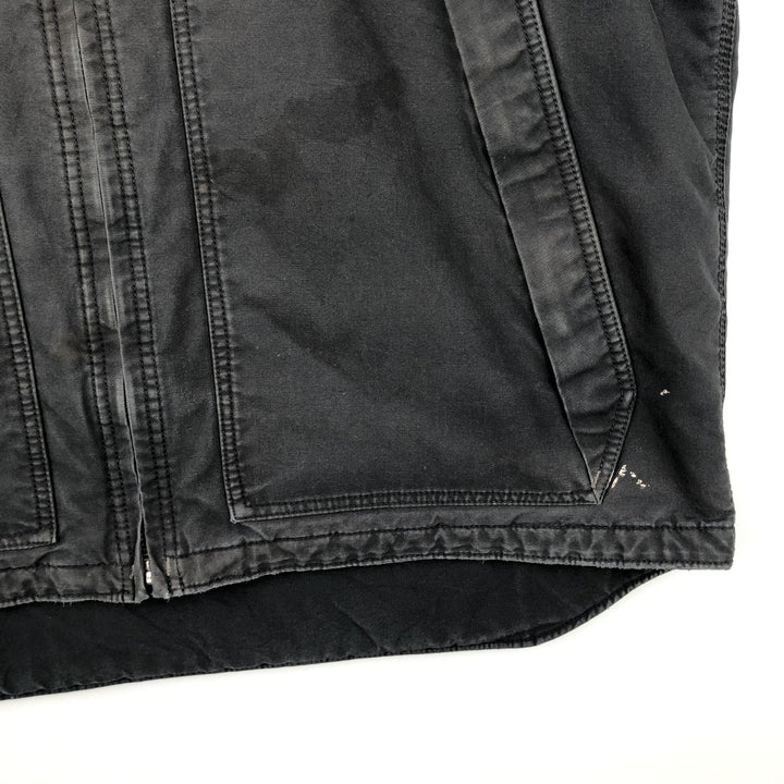 Carhartt QUICK DUCK padded duck vest, men's size XXL equivalent. cotton black type Vintage Second Hand