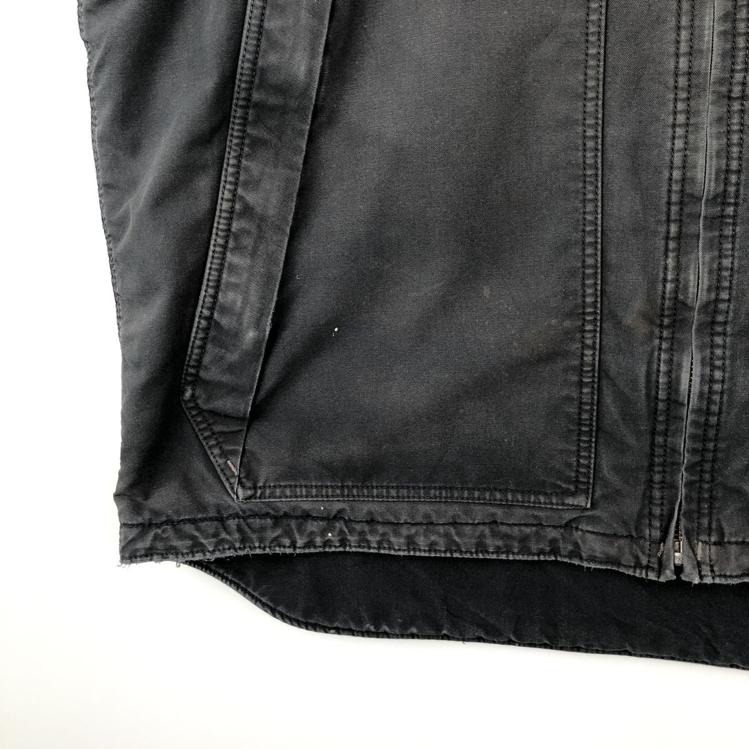 Carhartt QUICK DUCK padded duck vest, men's size XXL equivalent. cotton black type Vintage Second Hand