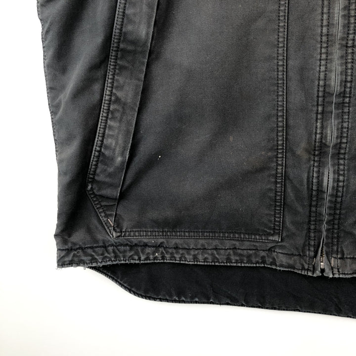 Carhartt QUICK DUCK padded duck vest, men's size XXL equivalent. cotton black type Vintage Second Hand
