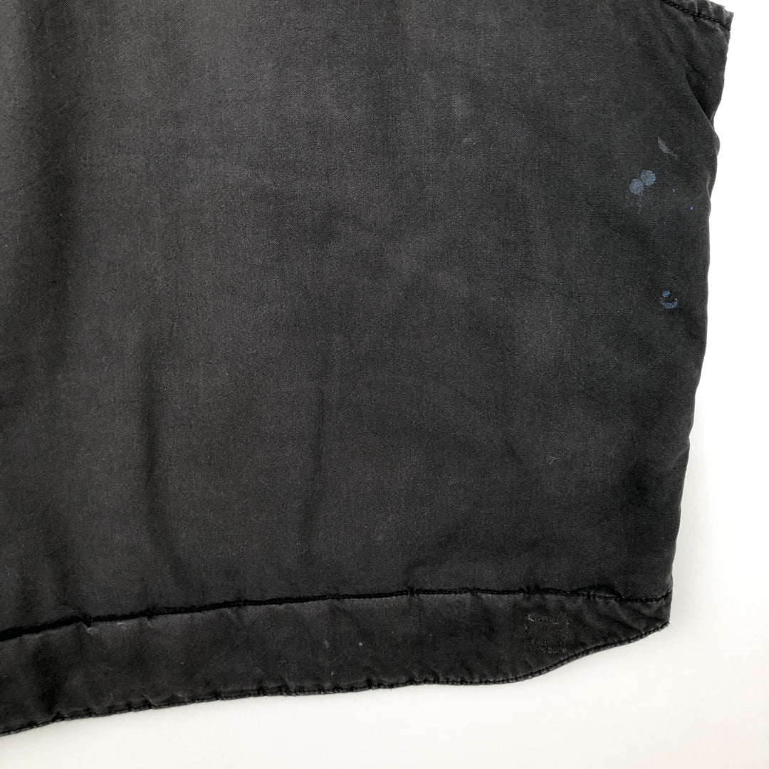 Carhartt QUICK DUCK padded duck vest, men's size XXL equivalent. cotton black type Vintage Second Hand