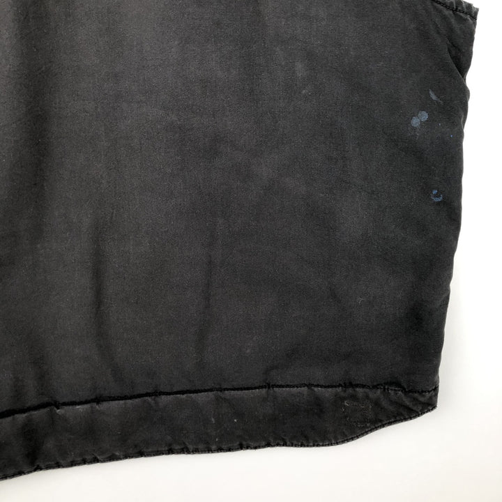 Carhartt QUICK DUCK padded duck vest, men's size XXL equivalent. cotton black type Vintage Second Hand