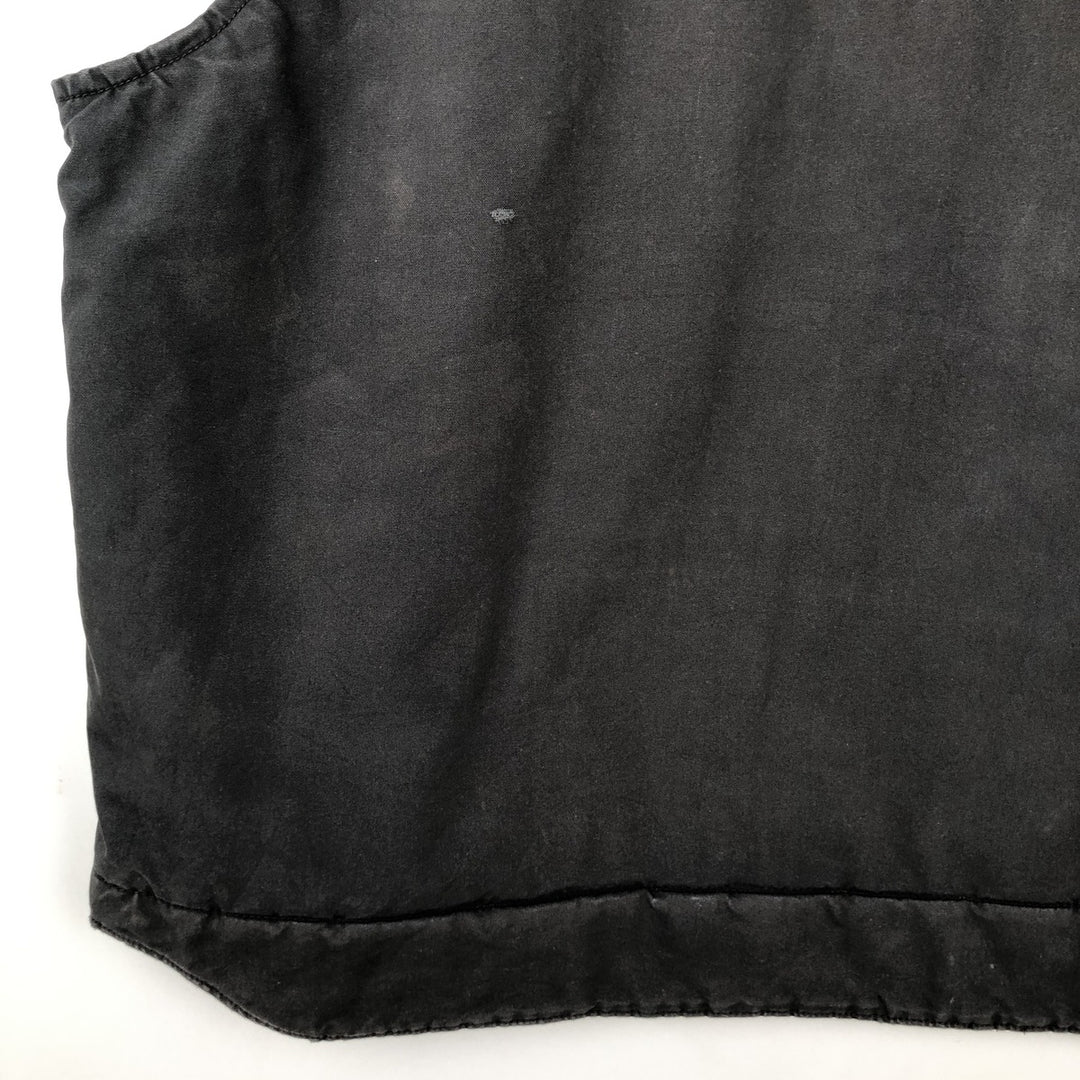 Carhartt QUICK DUCK padded duck vest, men's size XXL equivalent. cotton black type Vintage Second Hand