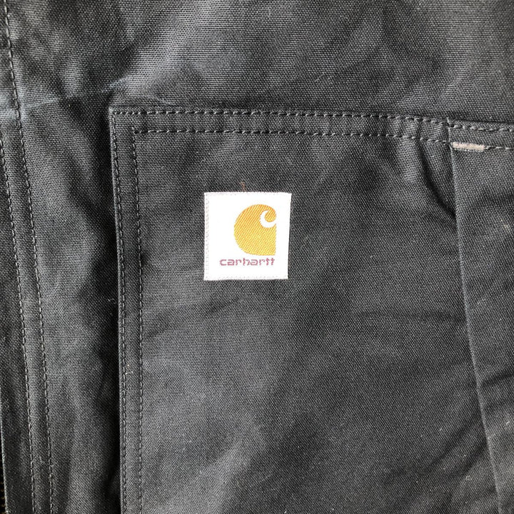 Carhartt QUICK DUCK padded duck vest, men's size XL (approx.) cotton black type Vintage Second Hand