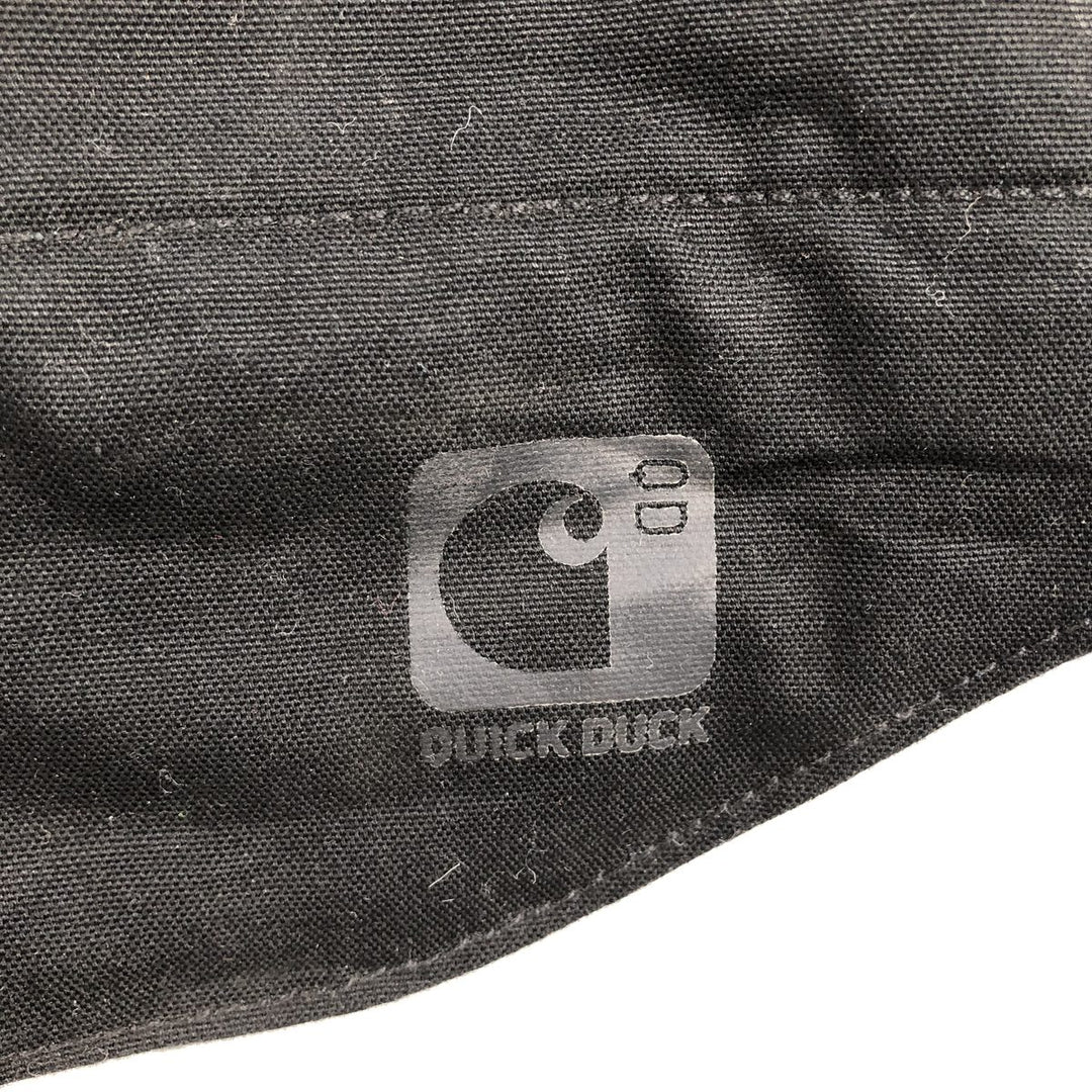 Carhartt QUICK DUCK padded duck vest, men's size XL (approx.) cotton black type Vintage Second Hand