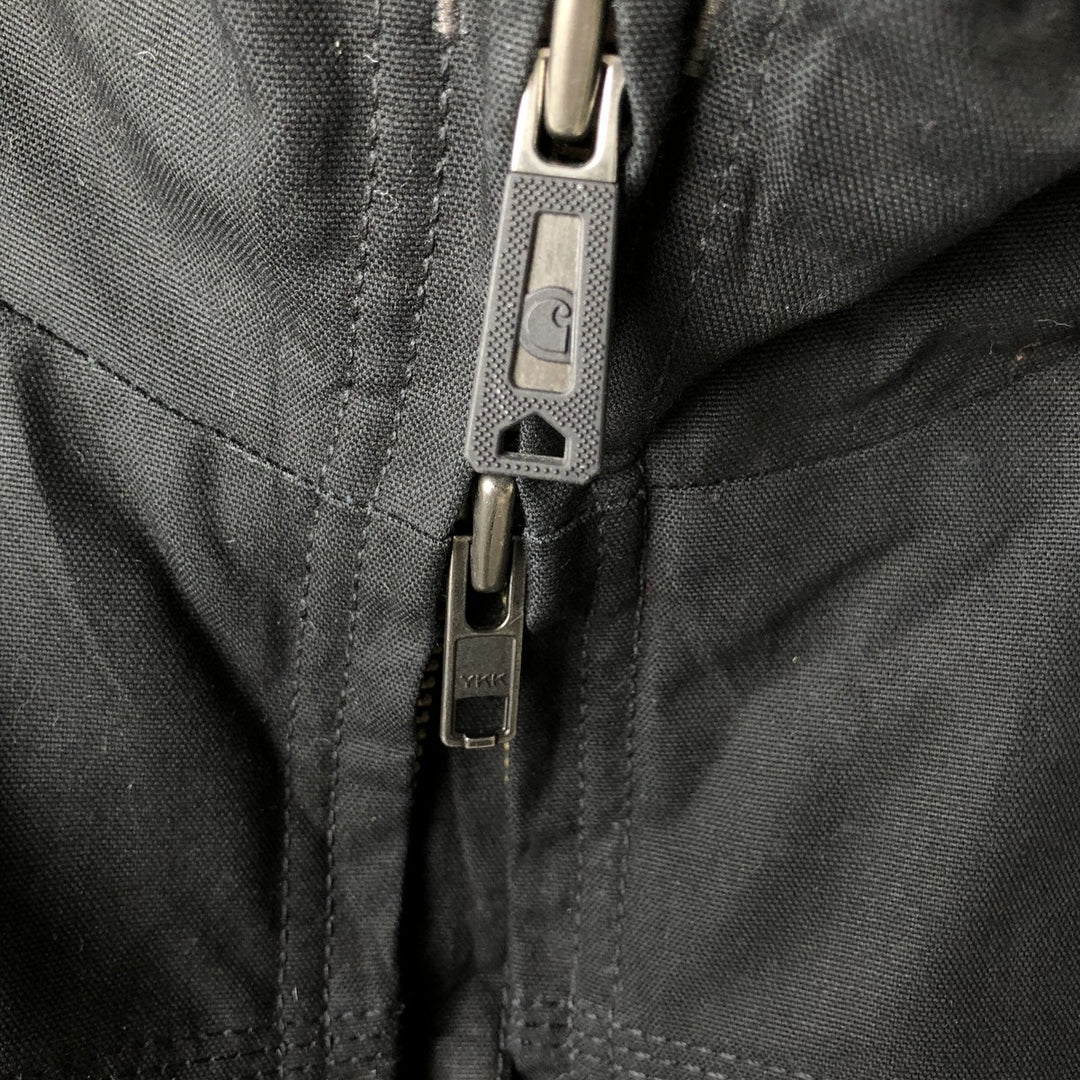 Carhartt QUICK DUCK padded duck vest, men's size XL (approx.) cotton black type Vintage Second Hand
