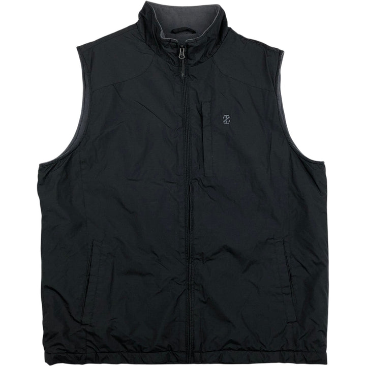 IZOD Ripstop Warm-Up Vest, Men's Size L (approx.) polyester black type Vintage Second Hand