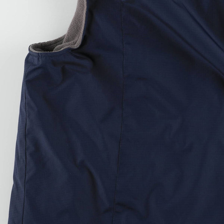 IZOD Reversible Fleece Warm-Up Vest (Men's Size L) polyester navy blue type Vintage Second Hand