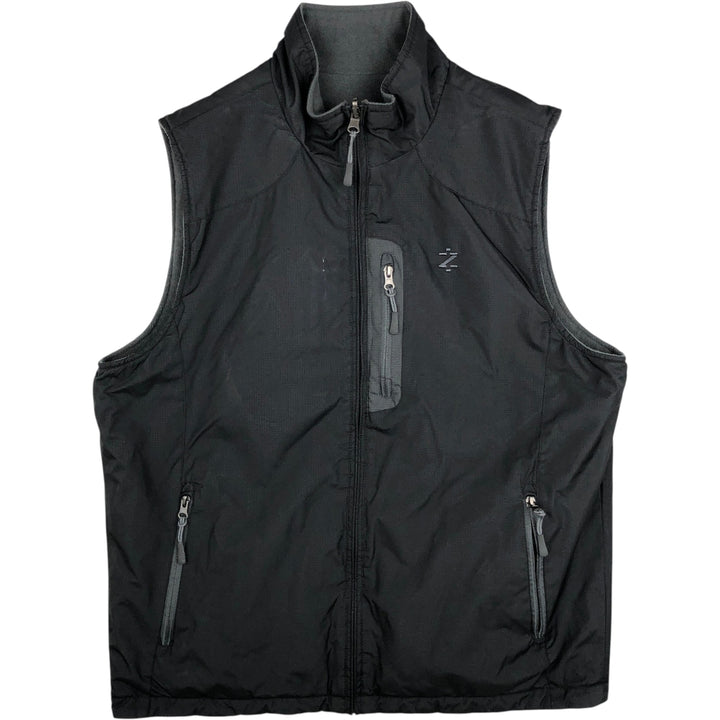 IZOD Performx Reversible Warm-Up Vest, Men's Size M (equivalent) polyester black type Vintage Second Hand