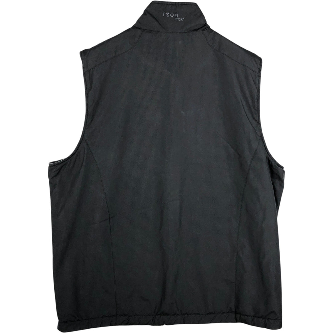 IZOD Performx Reversible Warm-Up Vest, Men's Size M (equivalent) polyester black type Vintage Second Hand