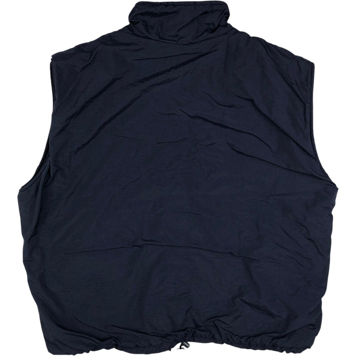 Warm-up vest, made in Canada, men's size L equivalent, vintage. polyester navy blue type Vintage Second Hand