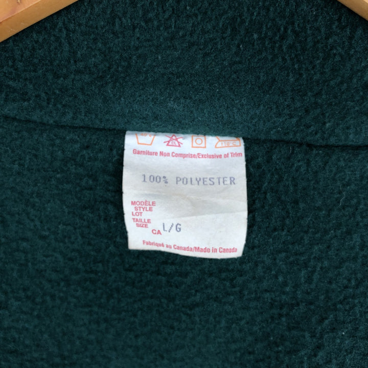 Warm-up vest, made in Canada, men's size L equivalent, vintage. polyester navy blue type Vintage Second Hand