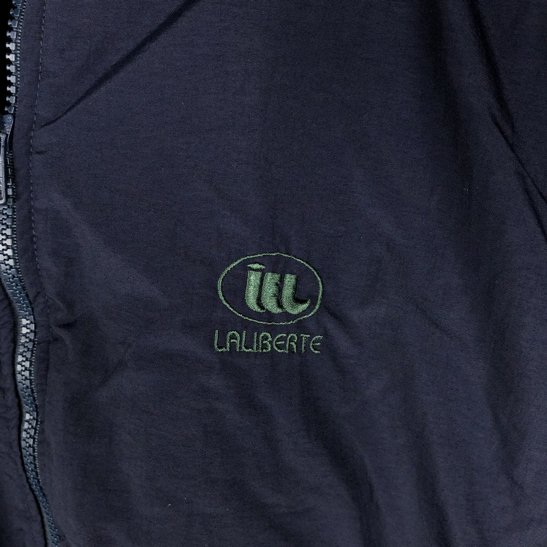 Warm-up vest, made in Canada, men's size L equivalent, vintage. polyester navy blue type Vintage Second Hand